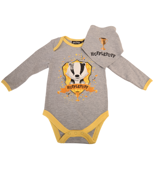 Hufflepuff Mascot Babygrow and Bib