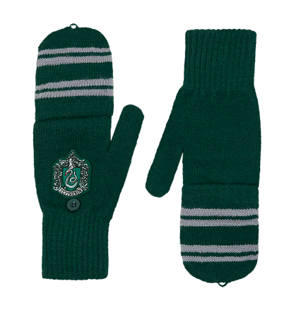 Slytherin Knitted Mitten Capped Gloves