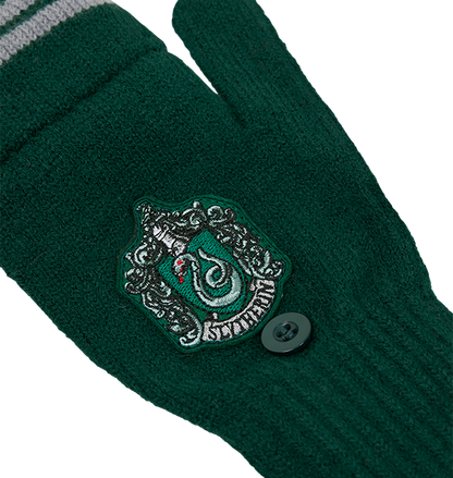 Slytherin Knitted Mitten Capped Gloves