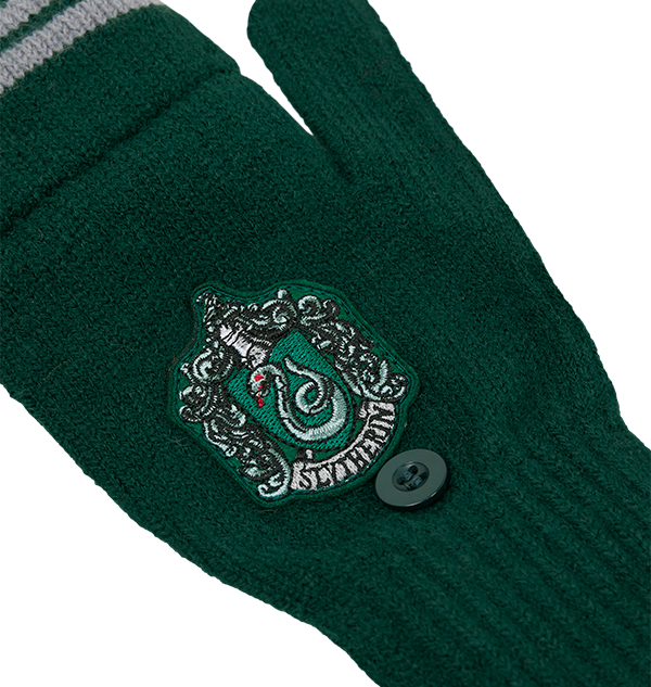 Slytherin Knitted Mitten Capped Gloves