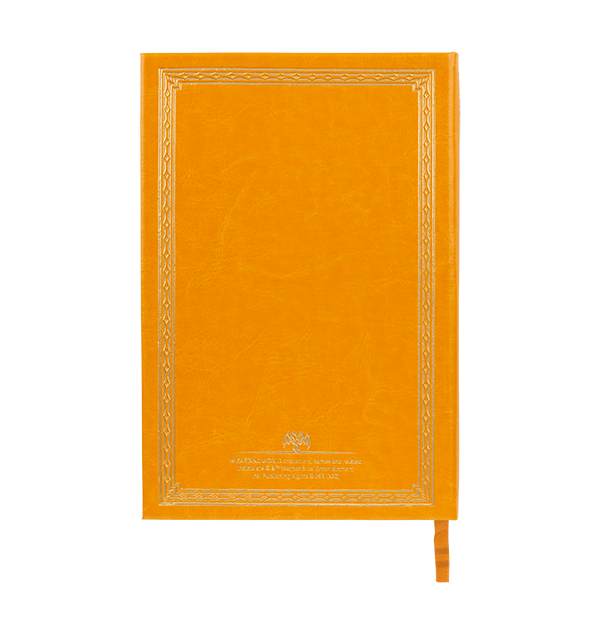 Faux Leather Hufflepuff Crest Notebook