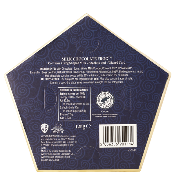 Chocolate Frog Box - Back