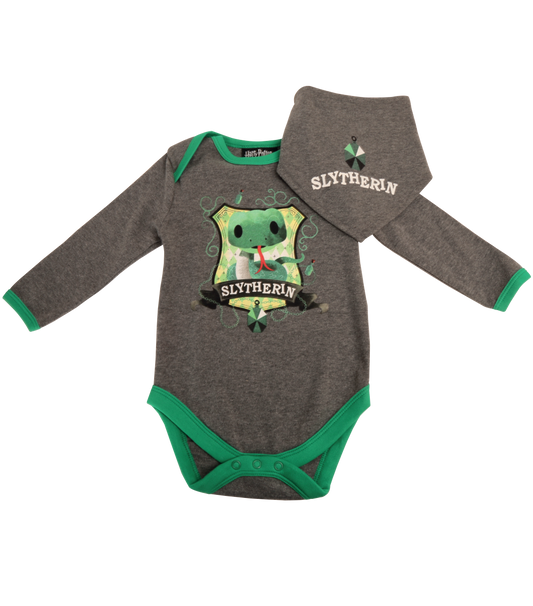 Slytherin Mascot Babygrow and Bib