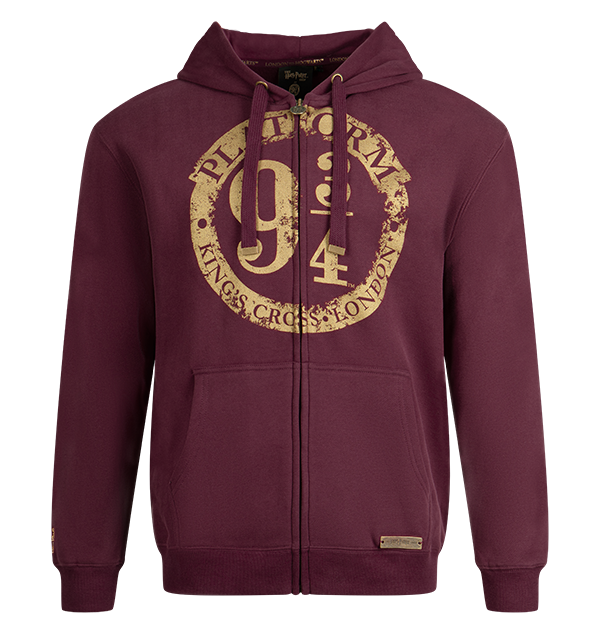 Platform 9 3/4 Zip Hoodie - Burgundy