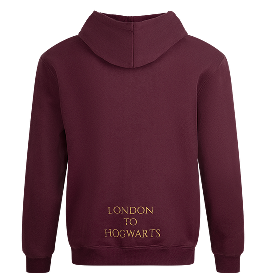 Platform 9 3/4 Zip Hoodie - Burgundy