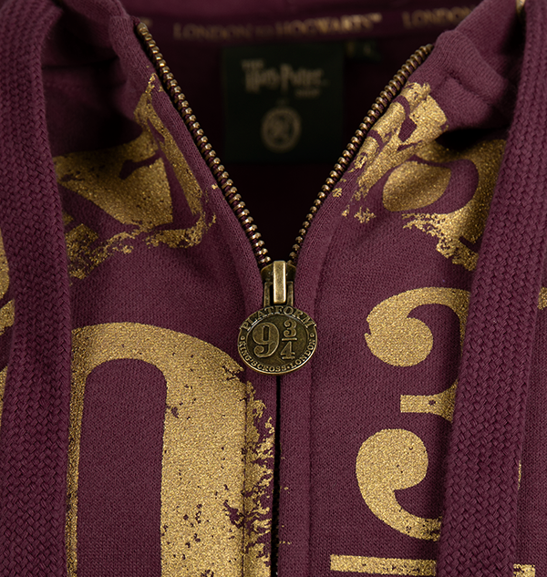 Platform 9 3/4 Zip Hoodie - Burgundy