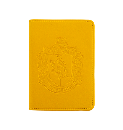 Hufflepuff Embossed Crest Passport Holder