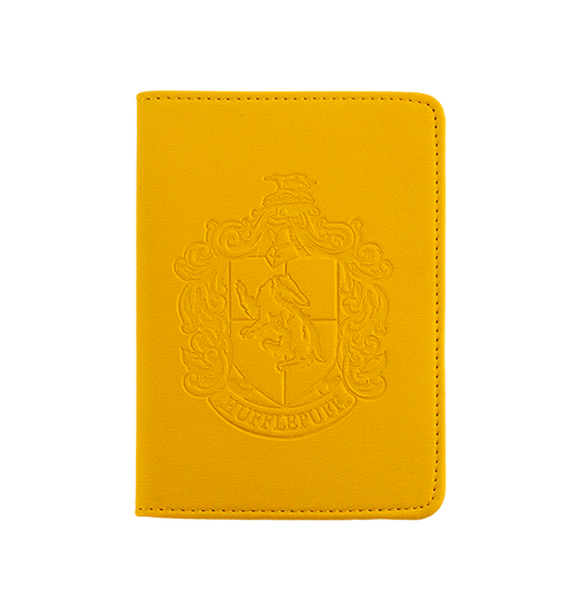Hufflepuff Embossed Crest Passport Holder