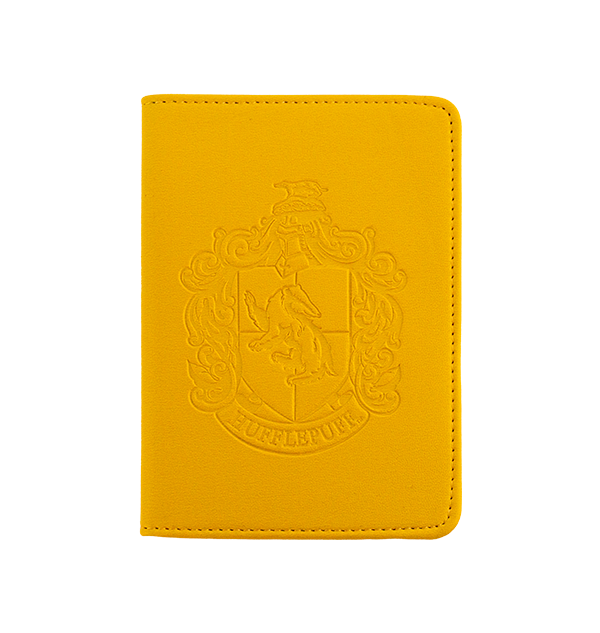 Hufflepuff Embossed Crest Passport Holder