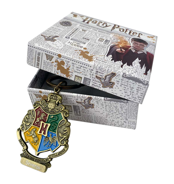 Personalised Hogwarts Crest Keyring