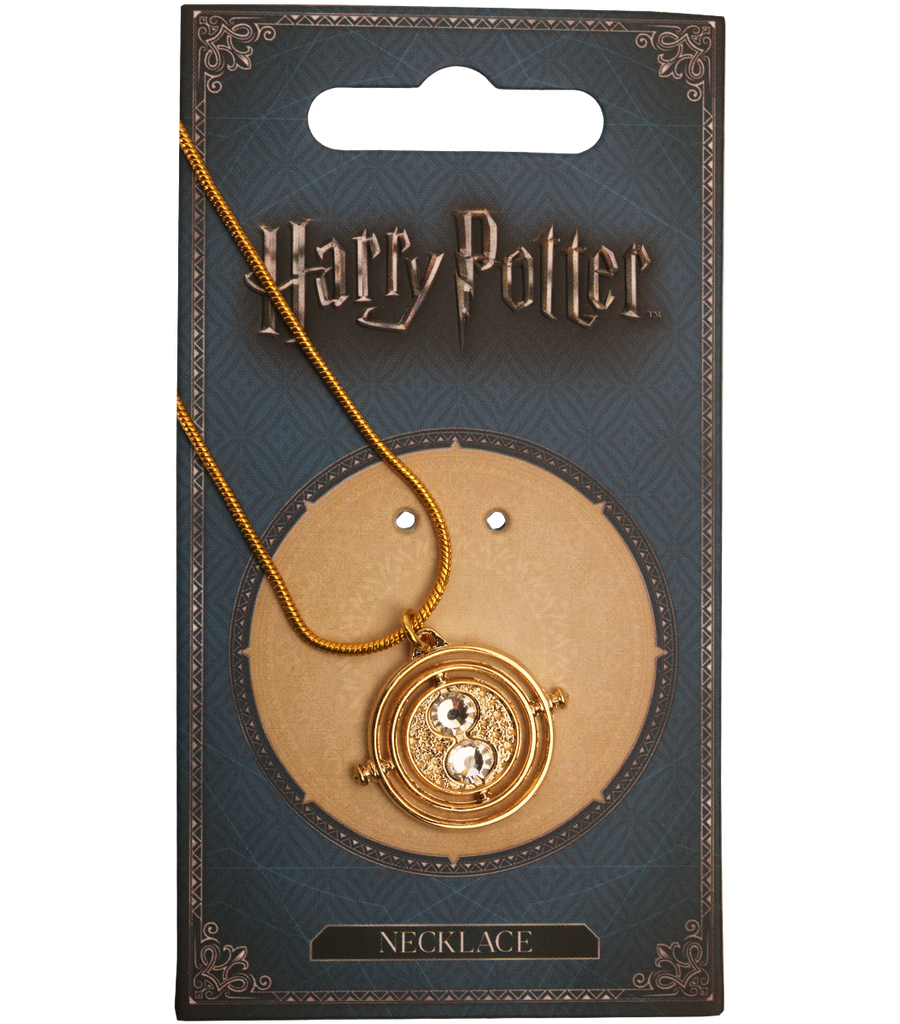 Buytra Harry Potter Necklace Time Turner Necklace 3D Hourglass Necklace  Rotating Spins - Walmart.com