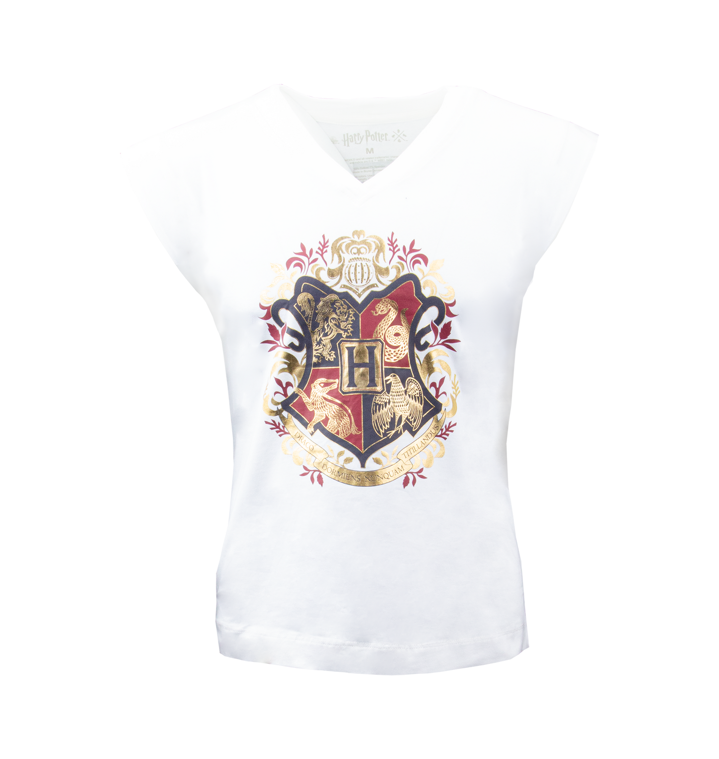 Hogwarts Crest Ladies V-Neck T-Shirt