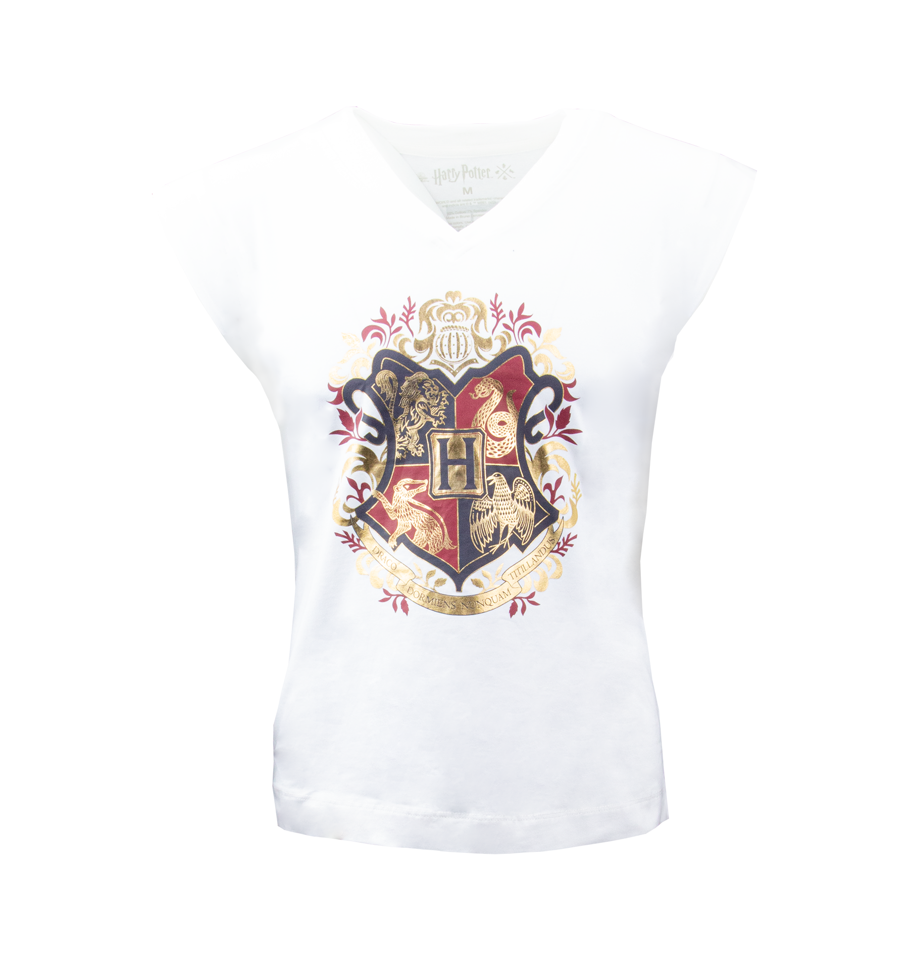 Hogwarts Crest Ladies V-Neck T-Shirt