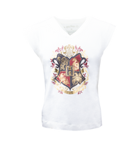 Hogwarts Crest Ladies V-Neck T-Shirt